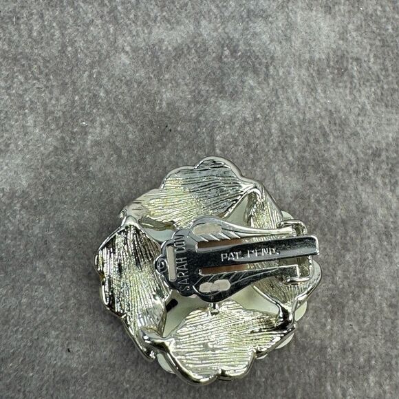 Sarah Coventry Vintage Brooch & Clip Earrings Flower Enamel - Picture 6 of 8